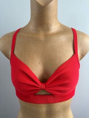 Zara Red Knot Front top